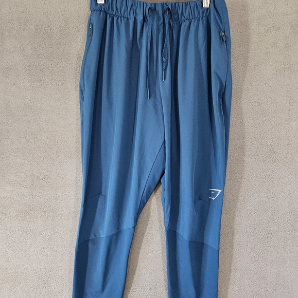 GymShark Athletic Fit Running Training Pants Womens Medium Teal - Picture 1 of 10